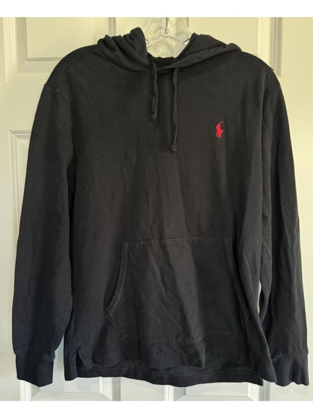 Ralph Lauren Men's Hoodie Sweatshirt Embroidered Pony Logo Black Size Small S